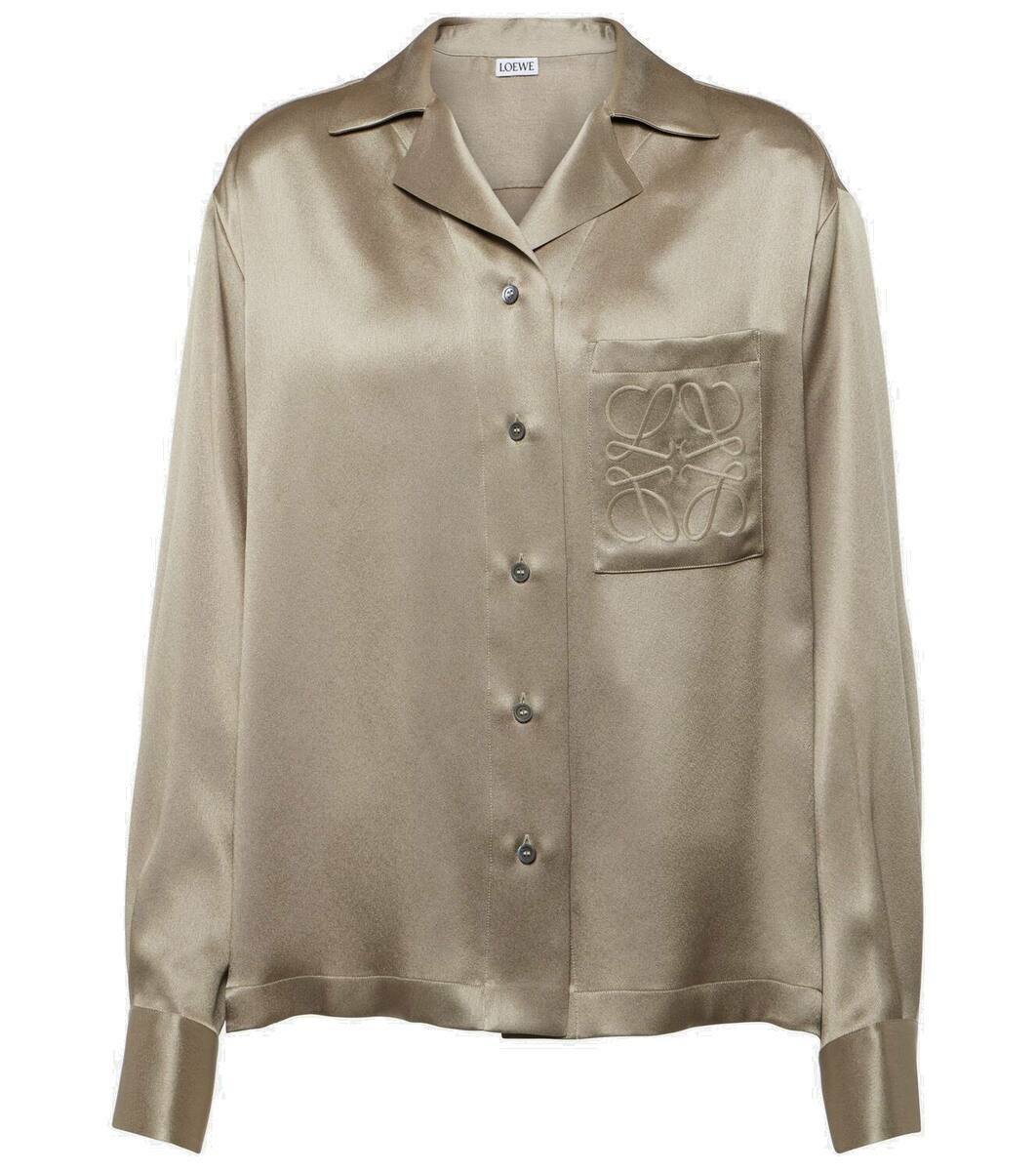 LOEWE 20SS Daisy Print Satin Shirt 【公式通販】