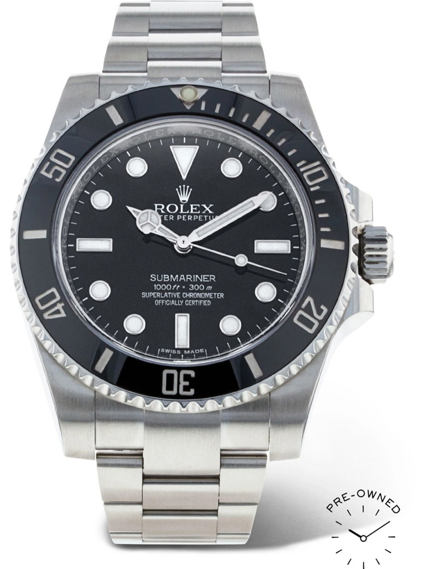 Photo: ROLEX - Pre-Owned 2016 Submariner Automatic 40mm Oystersteel Watch, Ref. No. 114060