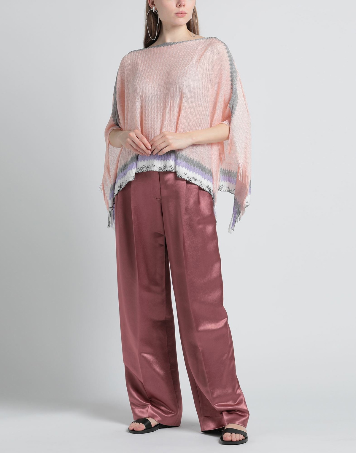 Missoni Womens Cape in Salmon pink