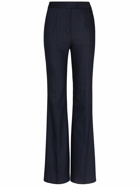 GALVAN - Pinstripe Wool Blend Flared Pants