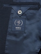 Beams F - Slim-Fit Cotton-Seersucker Suit Jacket - Blue