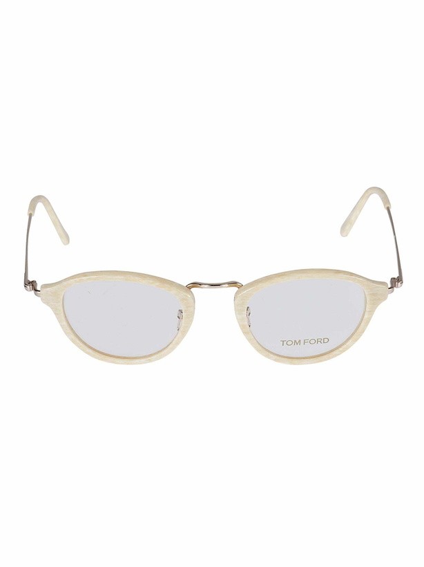 Photo: Tom Ford Eyewear Round Lens Slim Temple Glasses
