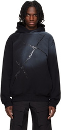 HELIOT EMIL Black Fluxus Hoodie