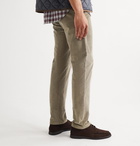 Canali - Slim-Fit Stretch Cotton and Modal-Blend Corduroy Trousers - Brown