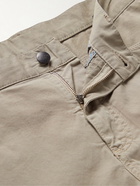 Canali - Cotton-Blend Twill Trousers - Neutrals