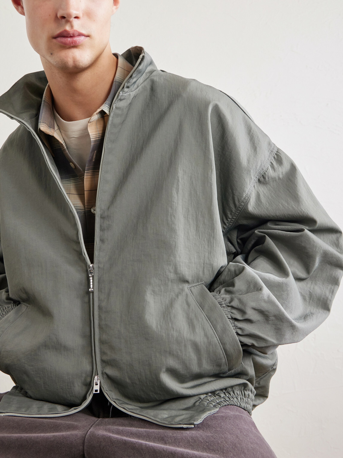 AGOLDE - Shell Blouson Jacket - Green