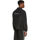 Givenchy Black Straight Windbreaker Jacket