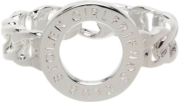 Photo: Stolen Girlfriends Club Silver Halo Chain Ring