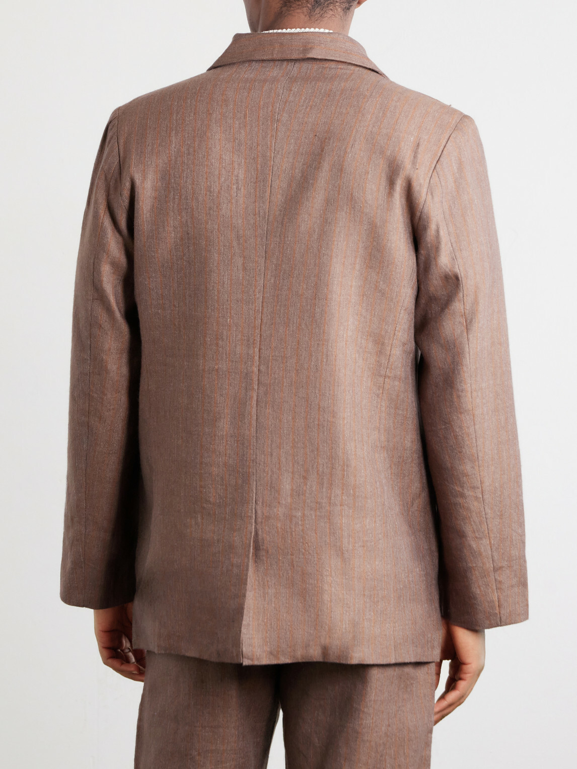 Kartik Research - Linen and Wool-Blend Suit Jacket - Brown