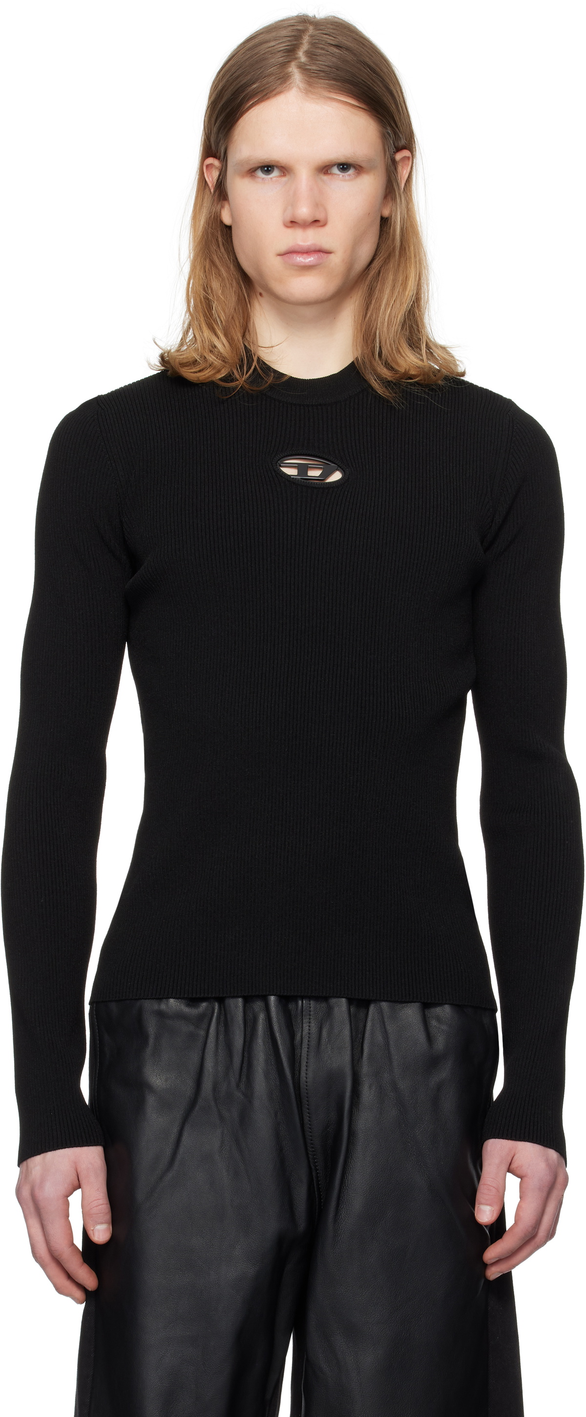 トップス diesel K-Aloni Diesel Black K-Zachary-Round Sweater Diesel