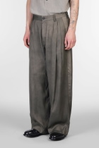 Ziggy Chen Pants In Green Viscose