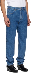 Balmain Blue Straight-Cut Jeans