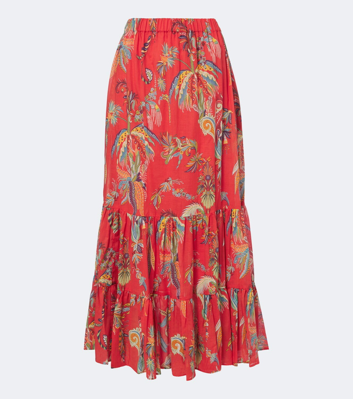 Etro Printed cotton maxi skirt