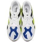 Reebok Classics White and Yellow Aztrek Sneakers