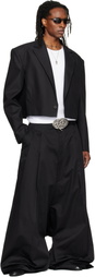 LU'U DAN Black Slashed Blazer