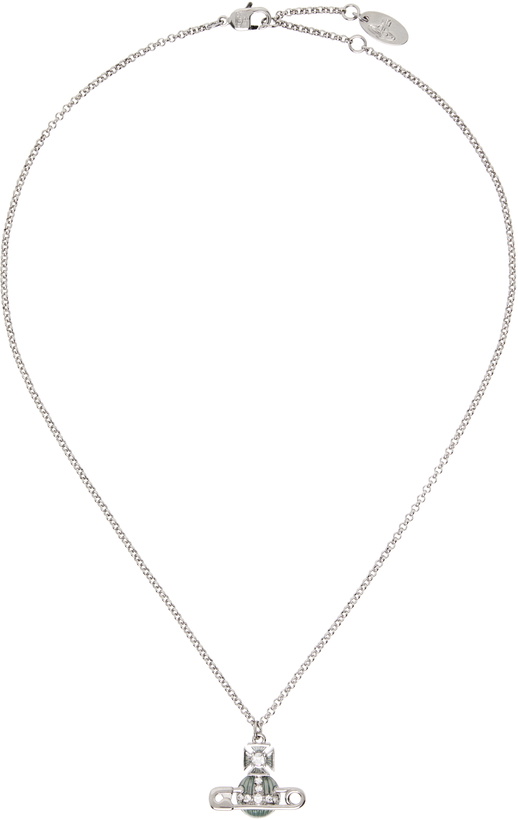 Photo: Vivienne Westwood Silver & Blue Kitty Pendant Necklace