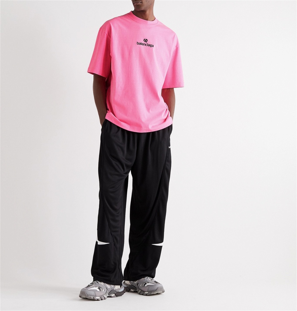 Bb Paris Strass Tshirt Medium Fit in Pink  Balenciaga US