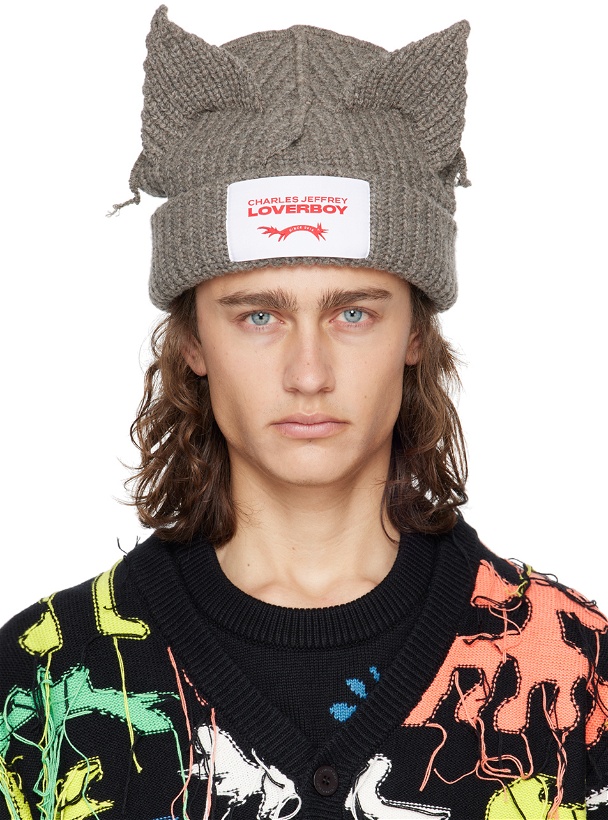 Photo: Charles Jeffrey LOVERBOY SSENSE Exclusive Gray Ears Beanie