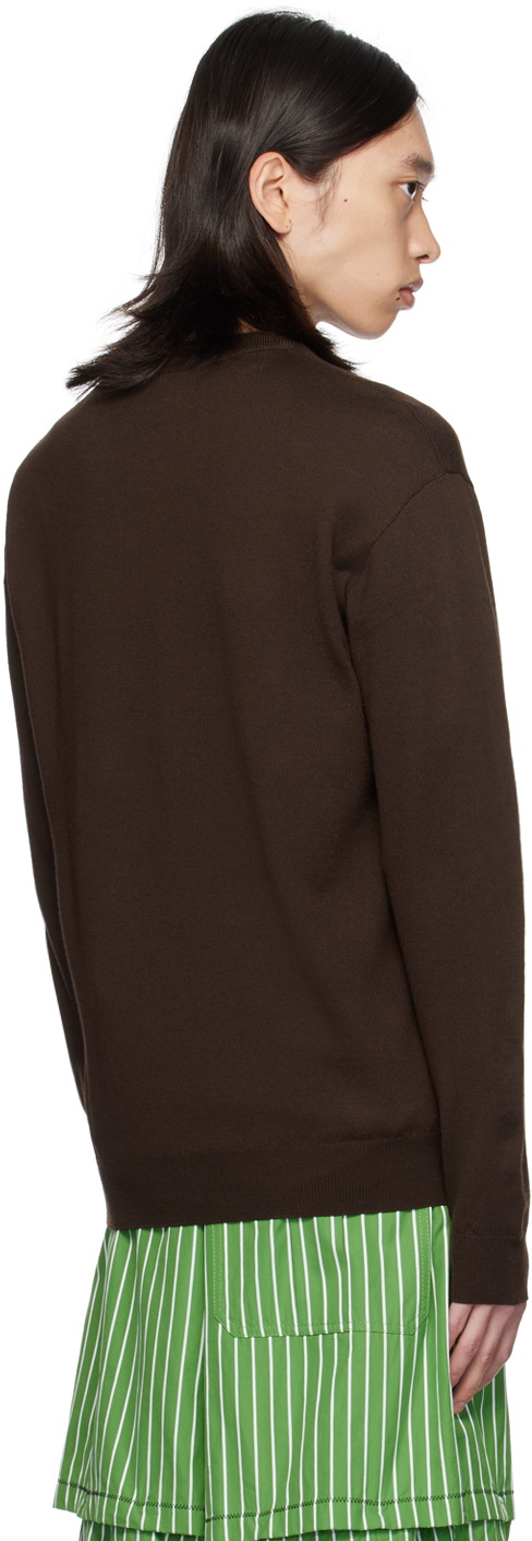 Moschino Brown Teddy Patch Sweater