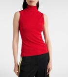 Loewe Double L ribbed-knit top