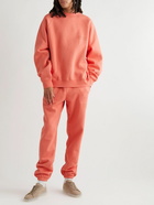 FEAR OF GOD ESSENTIALS - Logo-Flocked Cotton-Blend Jersey Sweatshirt - Orange