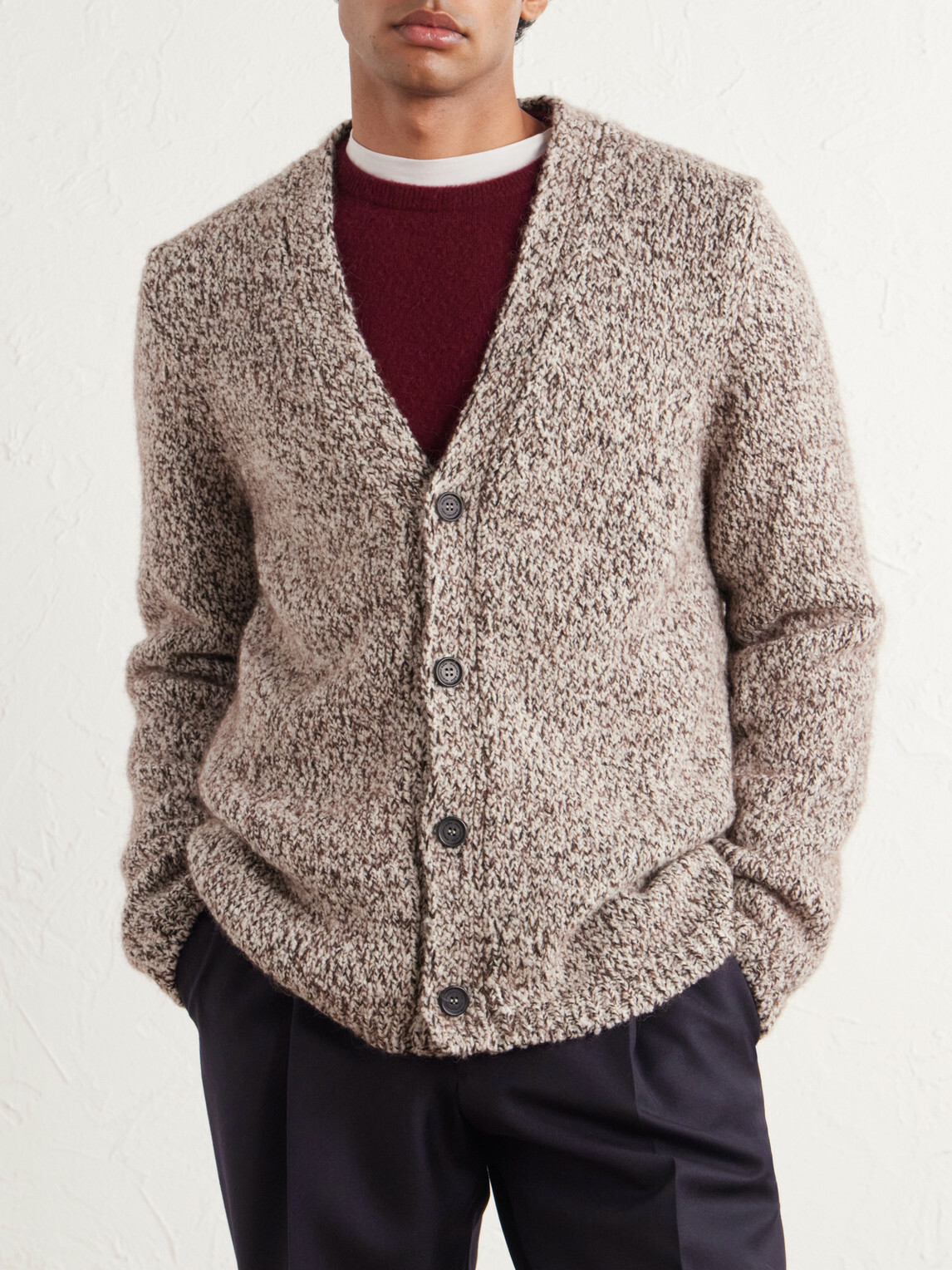 Massimo Alba - Linus Wool-Blend Cardigan - Brown