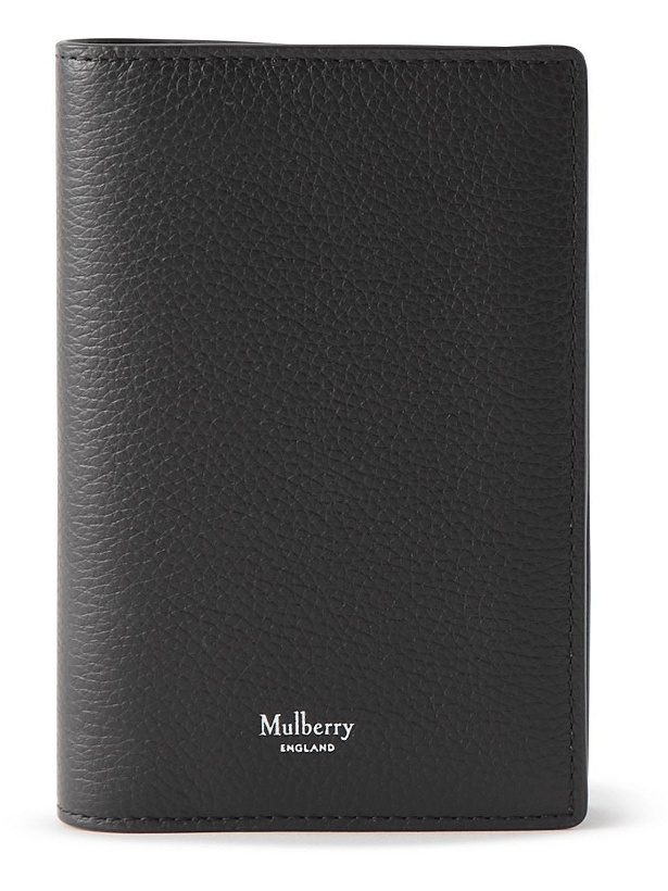 Photo: Mulberry - Logo-Print Full-Grain Leather Passport Cover