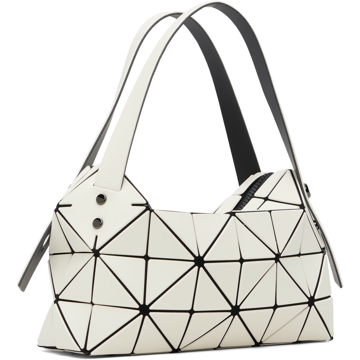 BAO BAO ISSEY MIYAKE White Boston Hand Bag