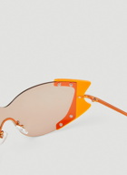 Diablo Visor Sunglasses in Orange