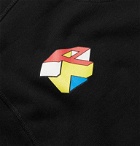 Pop Trading Company - Delta Logo-Print Fleece-Back Cotton-Jersey Sweatshirt - Black