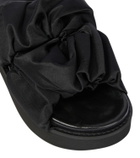 Ganni Ruched crossover platform sandals