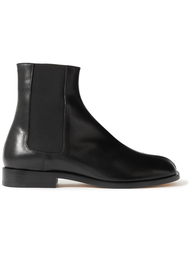 Photo: Maison Margiela - Tabi Leather Chelsea Boots - Black