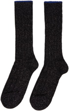 Paul Smith Four-Pack Black Quash Lurex Socks