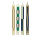 HAY Pattern Candle - Set of 4 in Cream/Dark 