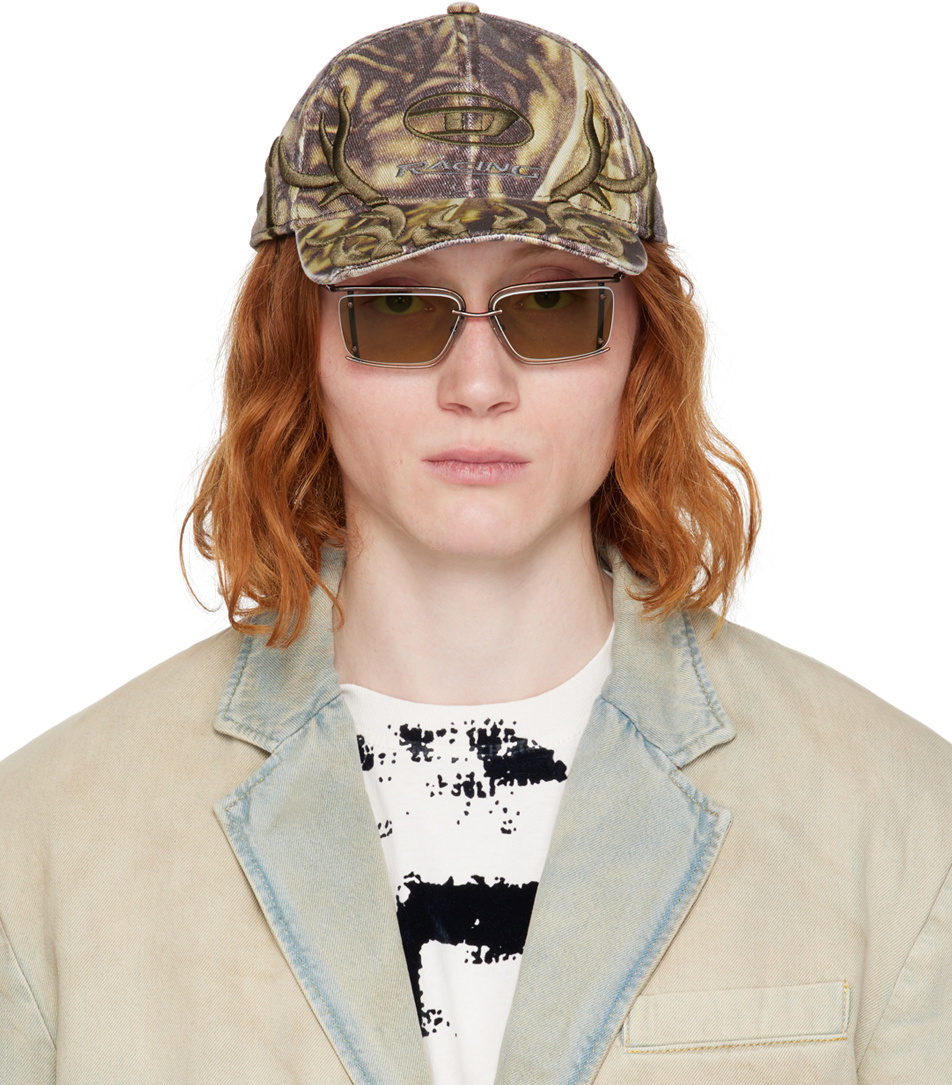 DIESEL 'c-obi-dnm' Denim Baseball Cap in Natural