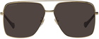 Gucci Gold Aviator Sunglasses