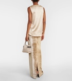 Brunello Cucinelli Silk-blend tank top