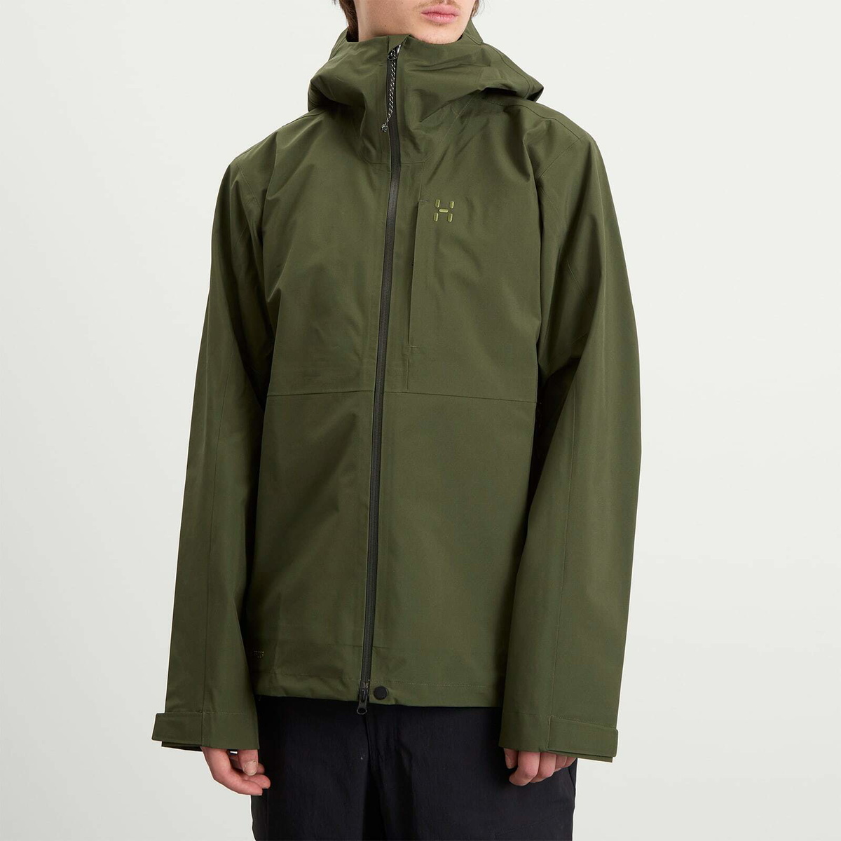 Haglöfs Men's Front Proof II Waterproof Jacket in Seaweed Green