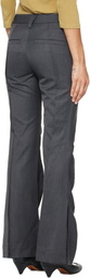 OPEN YY Gray Tailored Bootcut Trousers