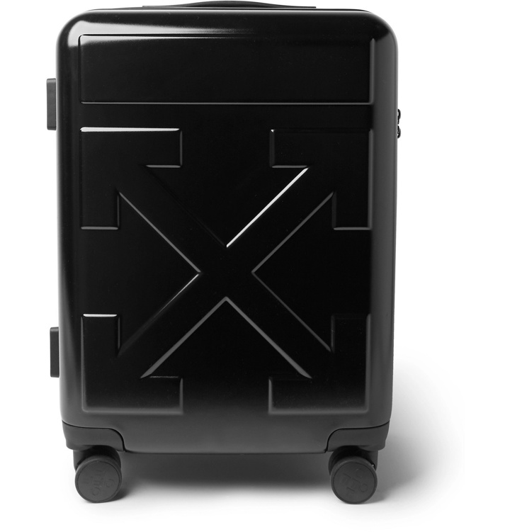 Photo: Off-White - Arrow Polycarbonate Carry-On Suitcase - Black
