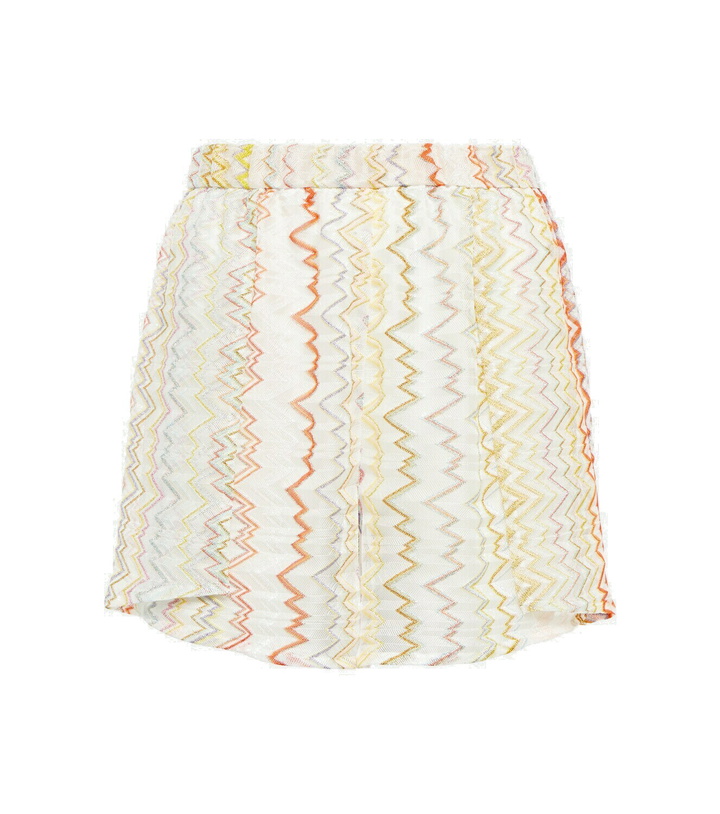 Photo: Missoni Mare Printed high-rise wide-leg shorts