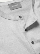 Private White V.C. - Wool and Cashmere-Blend Jersey Henley T-Shirt - Neutrals