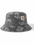 Carhartt WIP - Verse Logo-Appliquéd Printed Cotton-Ripstop Bucket Hat - Gray