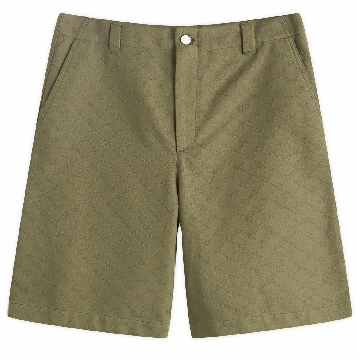 Gucci GG printed silk twill shorts Gucci