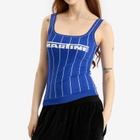 Martine Rose Women's Logo Moto Vest in Blue