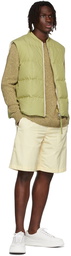 Jil Sander Green Polyester Down Vest