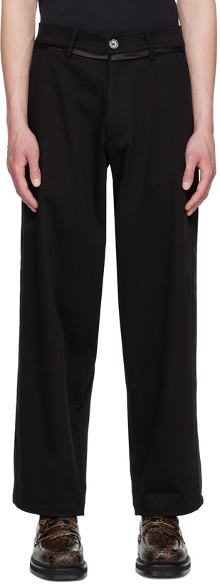 Photo: Insatiable High SSENSE Exclusive Black Prelude Trousers