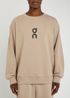 ON Club Logo Cotton-blend Sweatshirt Beige
