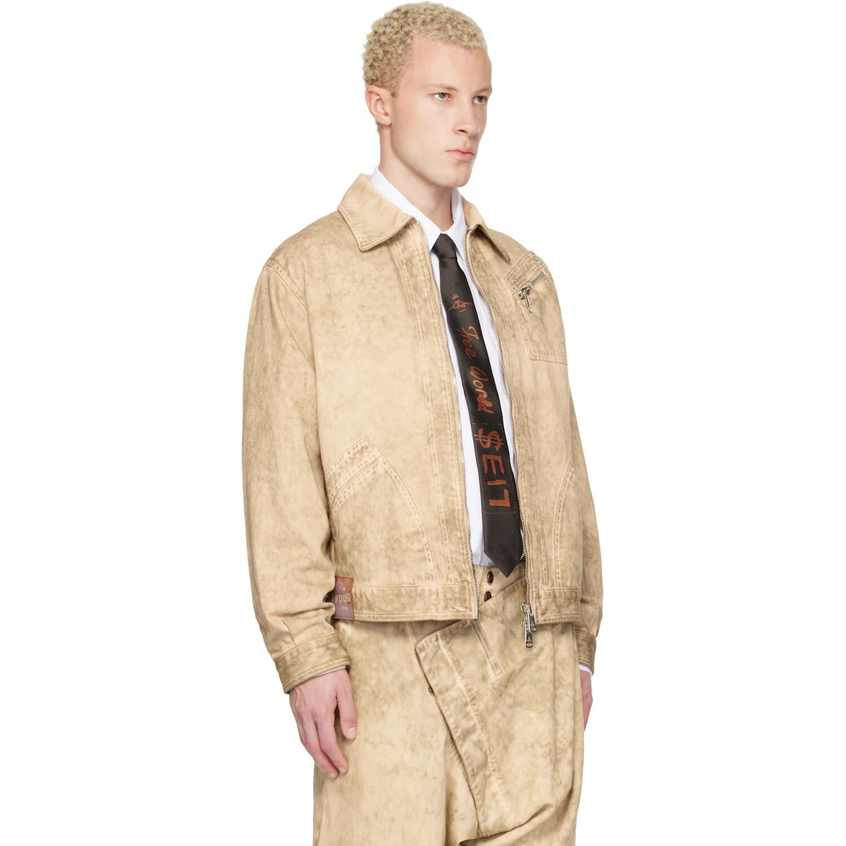 Vivienne Westwood Beige Piranha Denim Jacket
