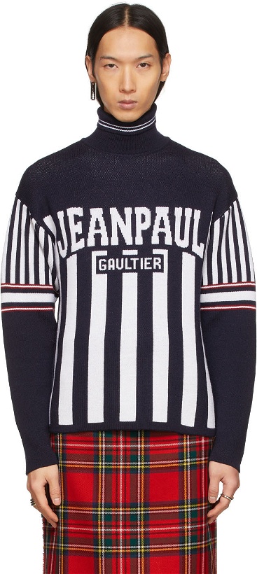 Photo: Jean Paul Gaultier Navy Logo Sweater